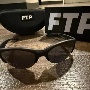 Matte Black Sport Glasses x FTP x Crapsunglasses